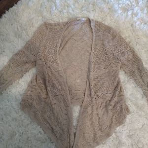 High low knit cardigan